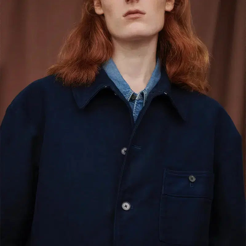 [BUNJANG] Old Joe 23AW Moleskin Backpack Rover Jacket (Dark Navy) / [38]올드조 OLD JOE 23AW 몰스킨 네이비 백팩 로버 자켓