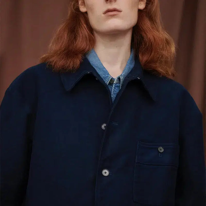 [BUNJANG] Old Joe 23AW Moleskin Backpack Rover Jacket (Dark Navy) / [38]올드조 OLD JOE 23AW 몰스킨 네이비 백팩 로버 자켓