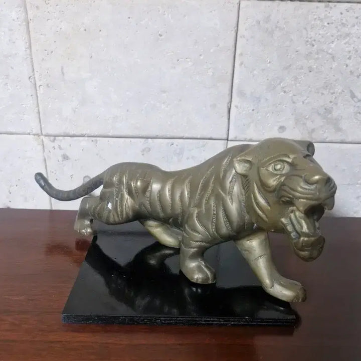 [BUNJANG] Brass Tiger Sculpture Statue / 황동 호랑이 장식품 조각상