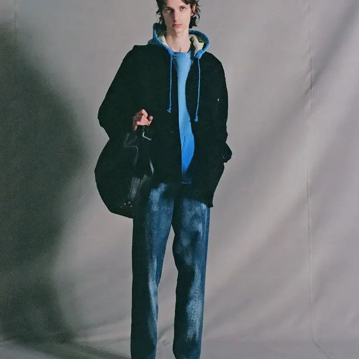 [BUNJANG] NICENESS D.SHARKY Distressed Denim Twist Jeans Indigo M / [M]나이스네스 NICENESS 26SS "D.SHARKY" 데님 진