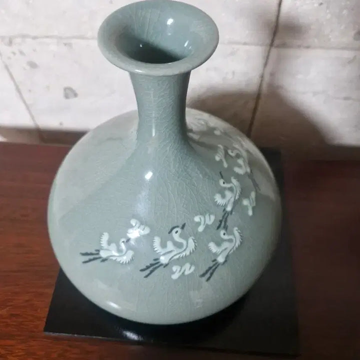 [BUNJANG] Woochun Jang Gi-eun Celadon Scholar Vase / 우천 장기은 도자기