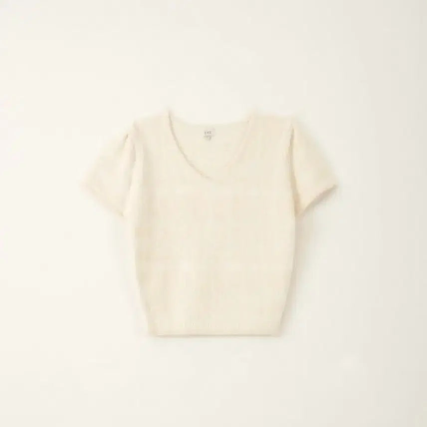 [BUNJANG] SIECIE Textured Puff Knit Short Sleeve / 시에 다이안 텍스쳐드 퍼프 니트 반팔
