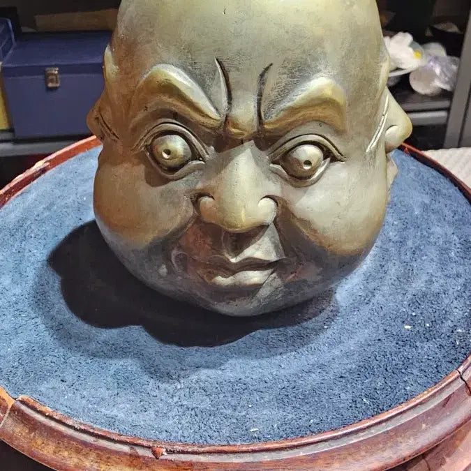 [BUNJANG] Four Faces of Emotion Brass Buddha Statue / 희노애락사면상동불상