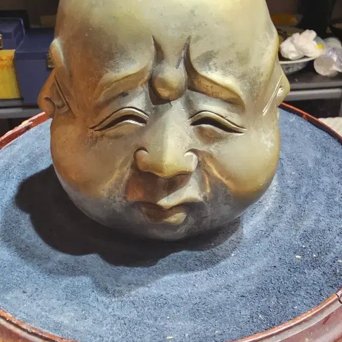 [BUNJANG] Four Faces of Emotion Brass Buddha Statue / 희노애락사면상동불상
