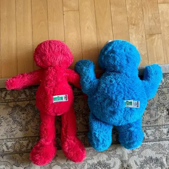 [BUNJANG] KAWS x Uniqlo Elmo &amp; Cookie Monster Plush Set / KAWS 유니클로 콜라보 엘모 &amp; 쿠키몬스터 인형 세트