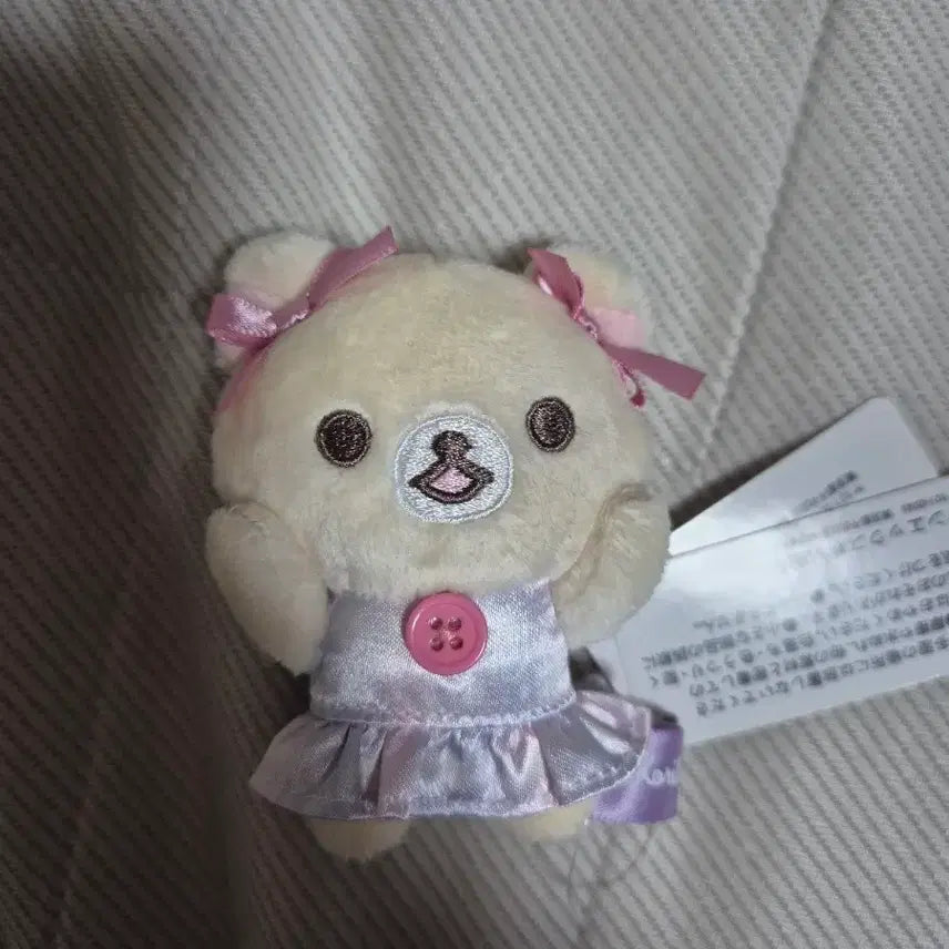 [BUNJANG] KORIRAKKUMA Sky Cotton Candy Tenori Pink Ribbon Plush / 코리락쿠마 하늘의 뭉게구름 솜사탕 테노리 핑크 리본