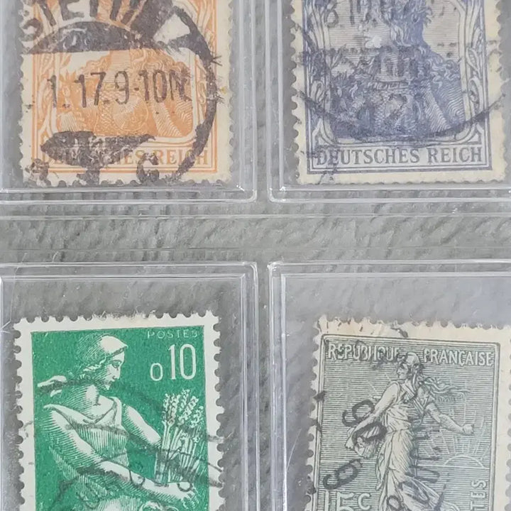 [BUNJANG] Vintage Stamp Collection (France, Germany, Canada, etc.) / 빈티지 우표 컬렉션 (프랑스, 독일, 캐나다 등)