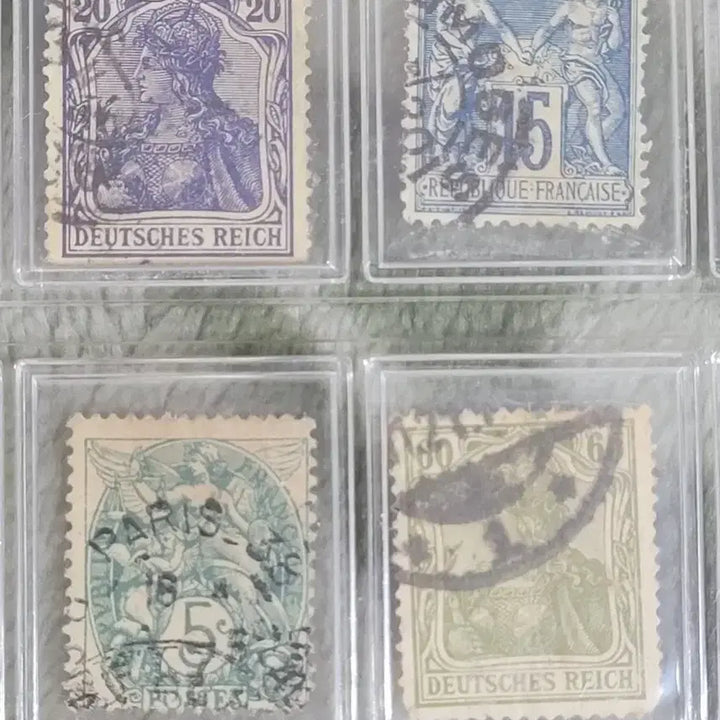 [BUNJANG] Vintage Stamp Collection (France, Germany, Canada, etc.) / 빈티지 우표 컬렉션 (프랑스, 독일, 캐나다 등)