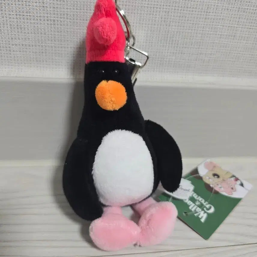 [BUNJANG] Wallace &amp; Gromit Penguin Plush Keychain / 월리스와그로밋 펭귄인형키링