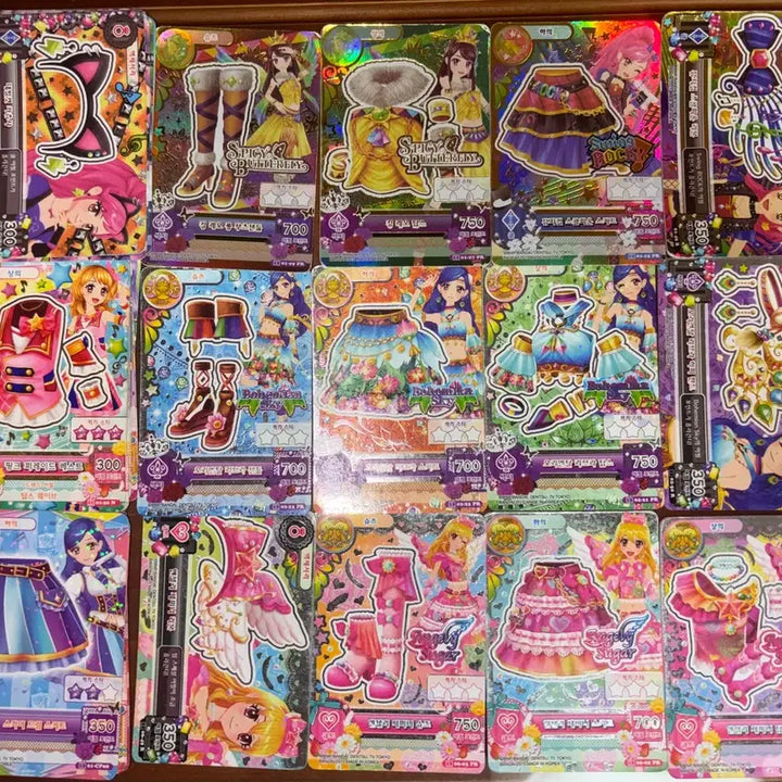 [BUNJANG] Aikatsu! Premium Card Set (Lime, Sora, Sera) - 40 Cards Bundle / 아이엠스타 아이카츠 카드 프리미엄 2세트 +40장 일괄 라임 보라 세라