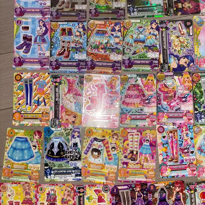 [BUNJANG] Aikatsu! Premium Card Set (Lime, Sora, Sera) - 40 Cards Bundle / 아이엠스타 아이카츠 카드 프리미엄 2세트 +40장 일괄 라임 보라 세라