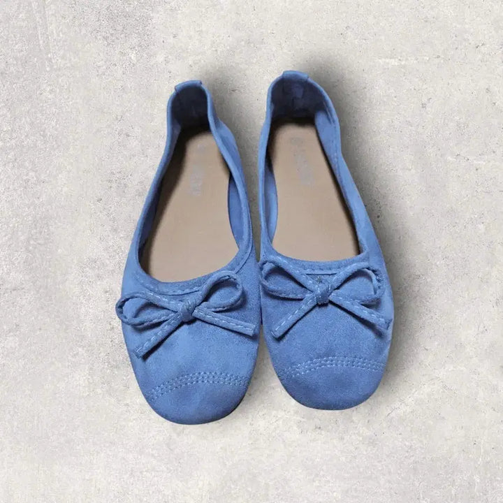 [BUNJANG] Blue Ribbon Flat Shoes / 블루 리본 플랫슈즈 (240)