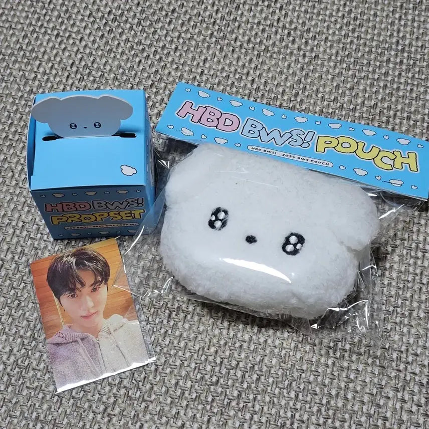 [BUNJANG] BTS Jin HBD Prop Set Bundle Photocard and Pouch / HBD BWS 프롭셋 + 파우치(미개봉) + 포카
