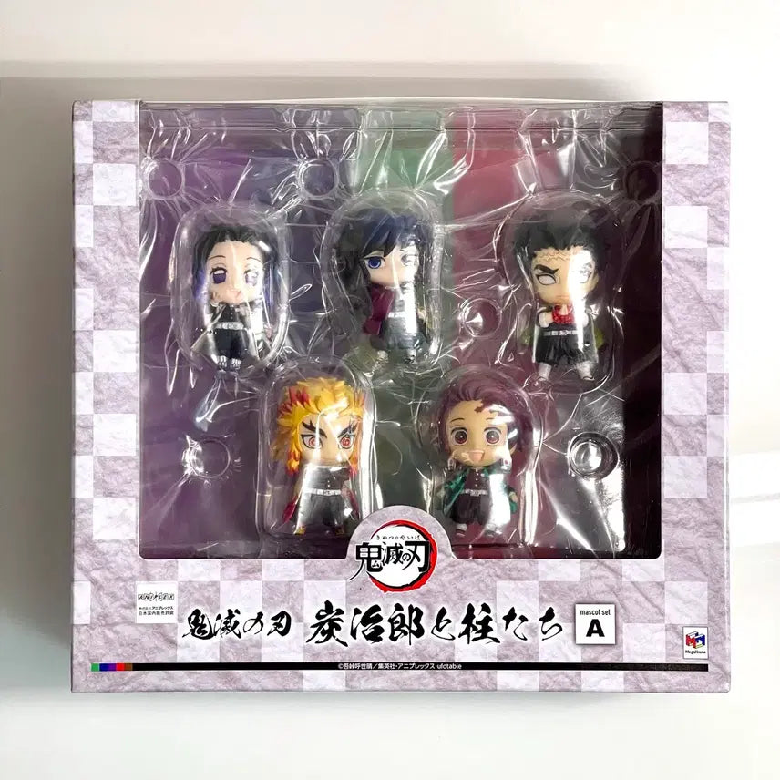 [BUNJANG] Demon Slayer Mascot Figures Bundle Set (Giyu, Sanemi, Muichiro, Rengoku, Shinobu) / 탄지로와 친구들 마스코트 피규어 기유 사네미 무이치로 렌고쿠 시노부 등