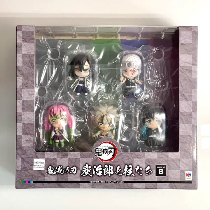 [BUNJANG] Demon Slayer Mascot Figures Bundle Set (Giyu, Sanemi, Muichiro, Rengoku, Shinobu) / 탄지로와 친구들 마스코트 피규어 기유 사네미 무이치로 렌고쿠 시노부 등