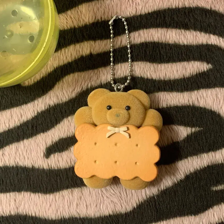 [BUNJANG] Maile Palor Fluffy Cookie Bear Figure Mascot Gacha / 메일리 팔러 플로키 쿠키 곰돌이 피규어 마스코트 가챠