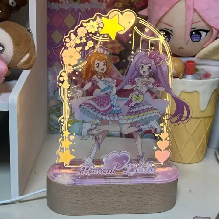 [BUNJANG] Aikatsu! Pripara Korean Limited Acrylic Stand - Akari Ozora &amp; Laala Manaka / 아이카츠 프리파라 한국한정 아크릴 스탠드
