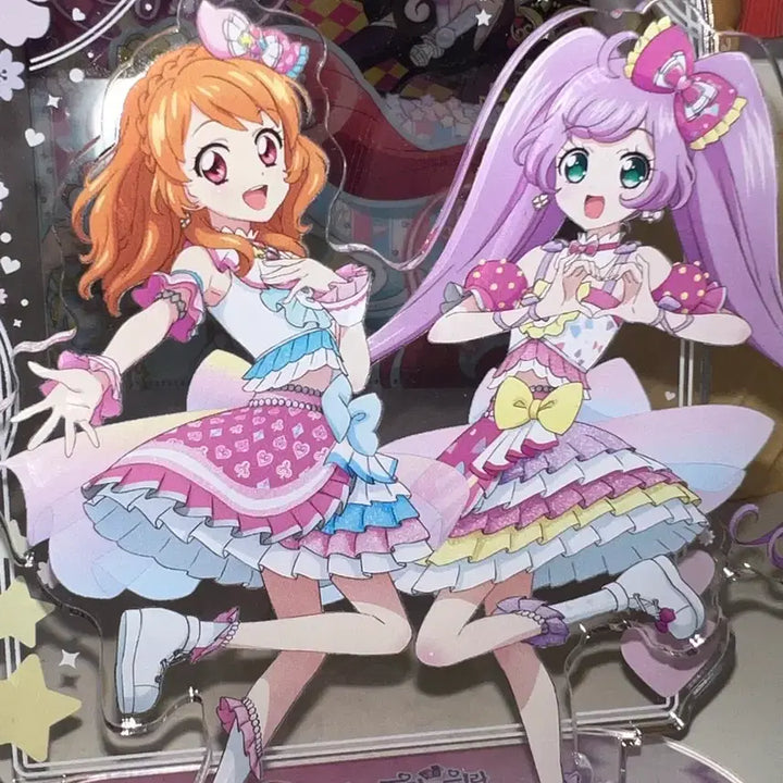 [BUNJANG] Aikatsu! Pripara Korean Limited Acrylic Stand - Akari Ozora &amp; Laala Manaka / 아이카츠 프리파라 한국한정 아크릴 스탠드