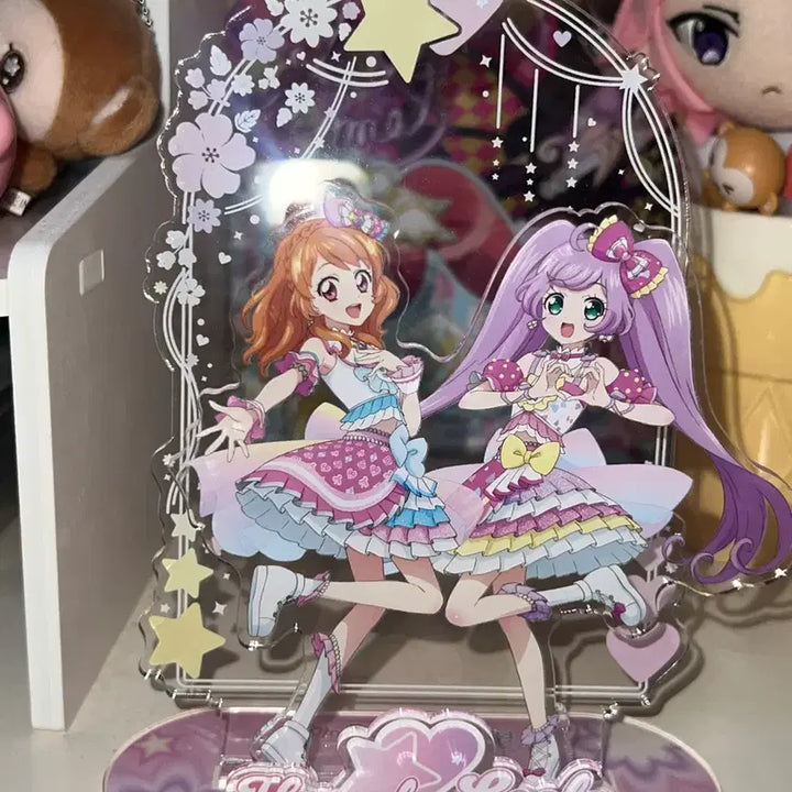 [BUNJANG] Aikatsu! Pripara Korean Limited Acrylic Stand - Akari Ozora &amp; Laala Manaka / 아이카츠 프리파라 한국한정 아크릴 스탠드