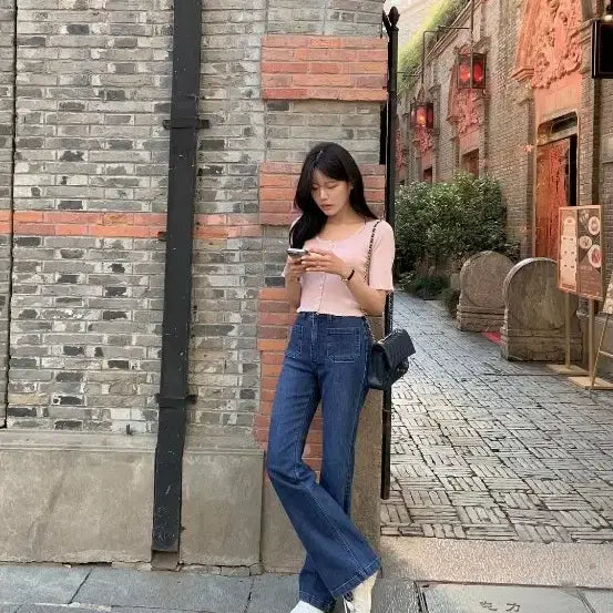 [BUNJANG] Hawa Forte Bootcut Denim Jeans / 하와 포르테 부츠컷 데님 long M