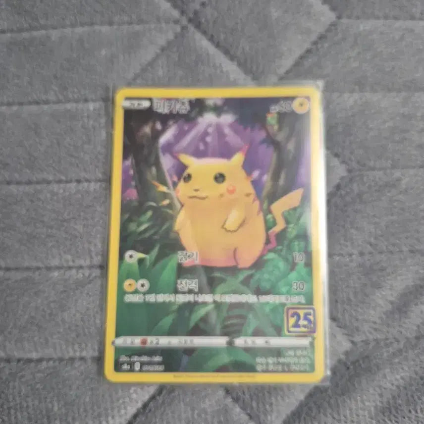 [BUNJANG] 25th Anniversary Pikachu Card - Mint Condition / 25주년 피카츄 카드 S급