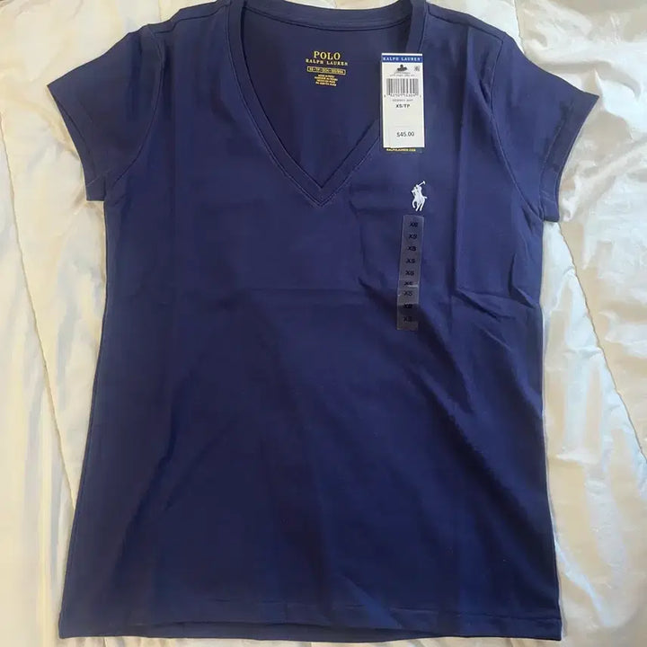 [BUNJANG] V-Neck Polo Short Sleeve T-Shirt / 브이넥 폴로 반팔티 새상품