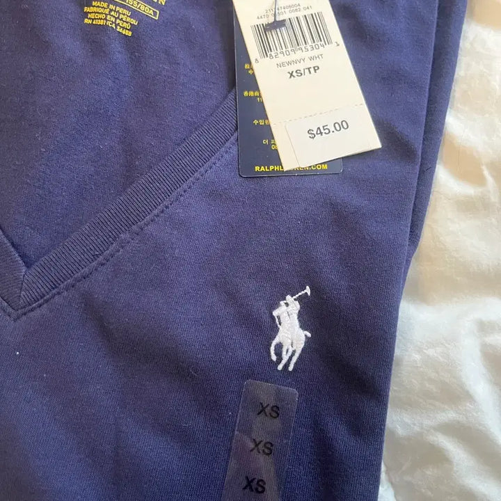 [BUNJANG] V-Neck Polo Short Sleeve T-Shirt / 브이넥 폴로 반팔티 새상품