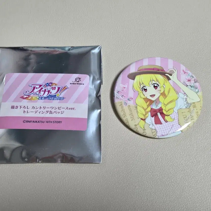 [BUNJANG] Aikatsu! Country One Piece Trading Can Badge Ichigo / 아이카츠 컨트리 원피스 캔뱃지 이치고
