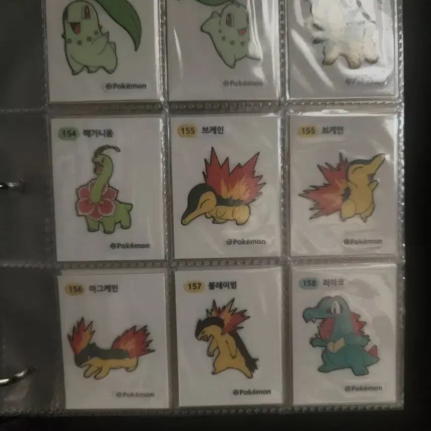 [BUNJANG] 2nd Generation Pokemon Bread Stickers Full Set / 2세대 성도지방 전종 띠부띠부실 팝니다