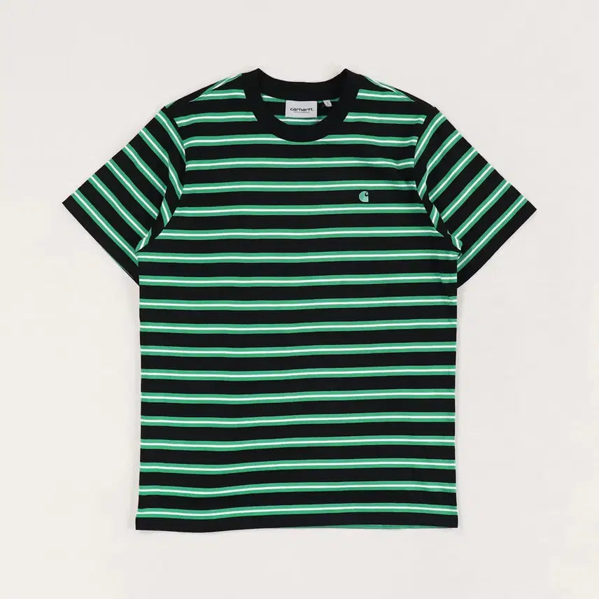 [BUNJANG] Carhartt Stripe Short Sleeve T-Shirt / 칼하트 스트라이프 반팔