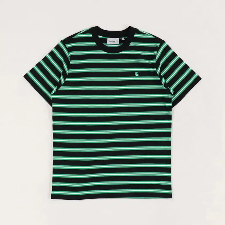 [BUNJANG] Carhartt Stripe Short Sleeve T-Shirt / 칼하트 스트라이프 반팔