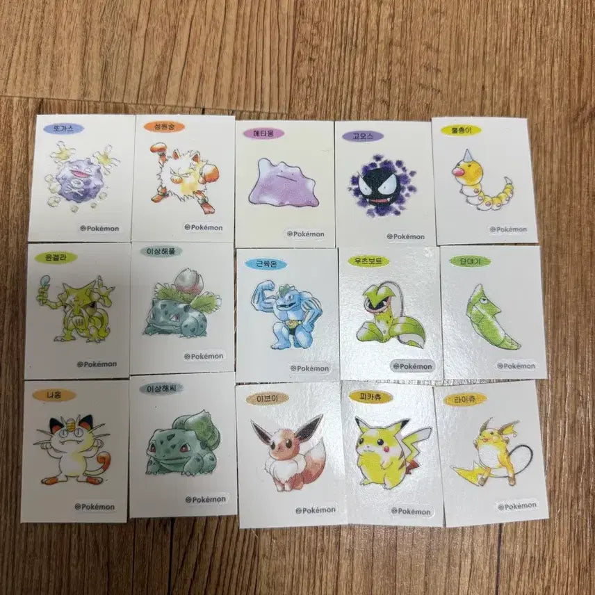 [BUNJANG] Pokemon 30th Anniversary Original Ttibusil Stickers / (덤드림)포켓몬 30주년 오리지날 띠부씰