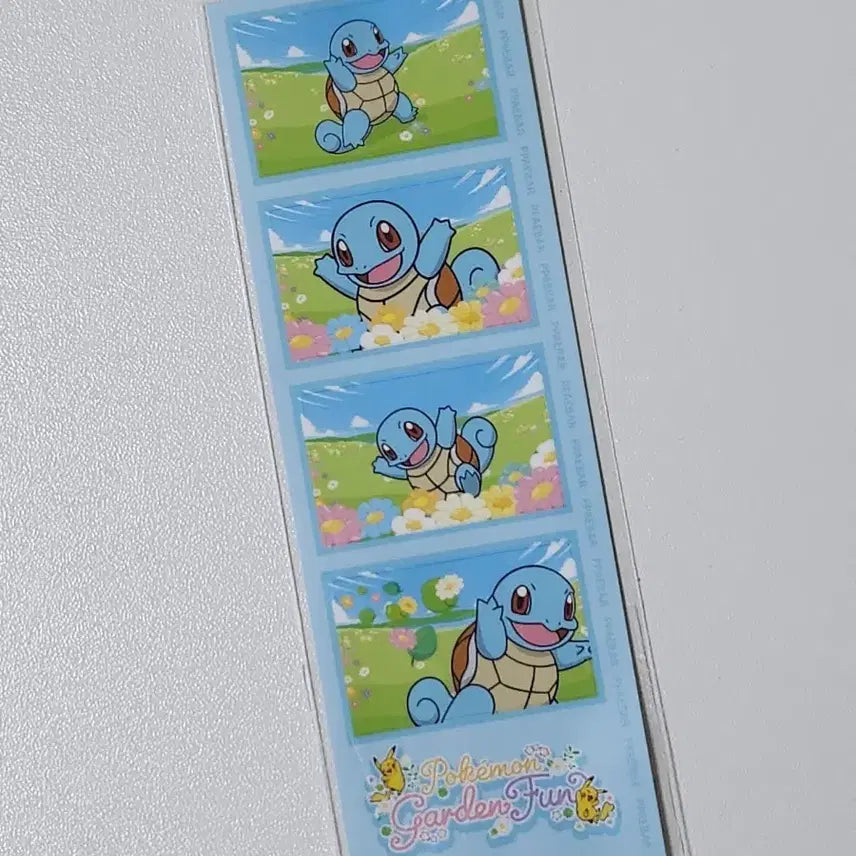 [BUNJANG] Olive Young Pokémon Squirtle Four-Cut Photo Sticker / 올리브영 포켓몬 꼬부기 네컷사진 스티커
