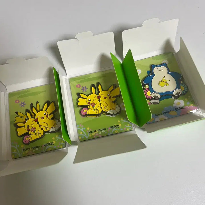 [BUNJANG] Pokemon Olive Young Magnet - Pikachu Couple, Snorlax, Charmander / 미개봉) 올리브영 마그넷/ 개당가격 /포켓몬