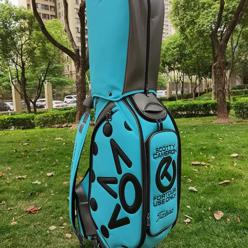 [BUNJANG] Waterproof Scrub Caddy Bag (Light Blue) / 골프백 방수 스크럽 캐디백(연블루)