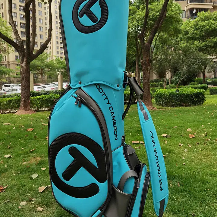[BUNJANG] Waterproof Scrub Caddy Bag (Light Blue) / 골프백 방수 스크럽 캐디백(연블루)