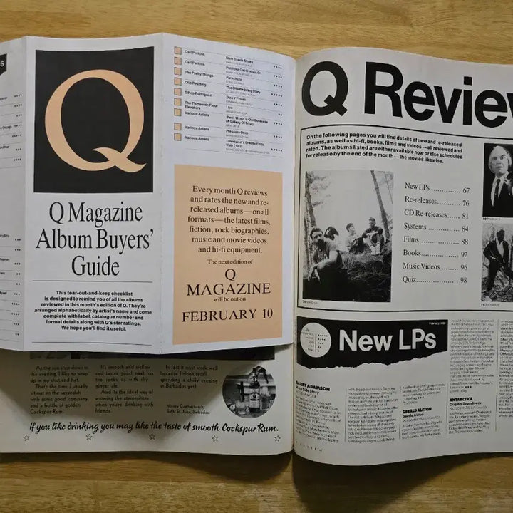 [BUNJANG] Q Magazine Lou Reed February 1989 / 매거진 Lou Reed 루 리드 Q 매거진