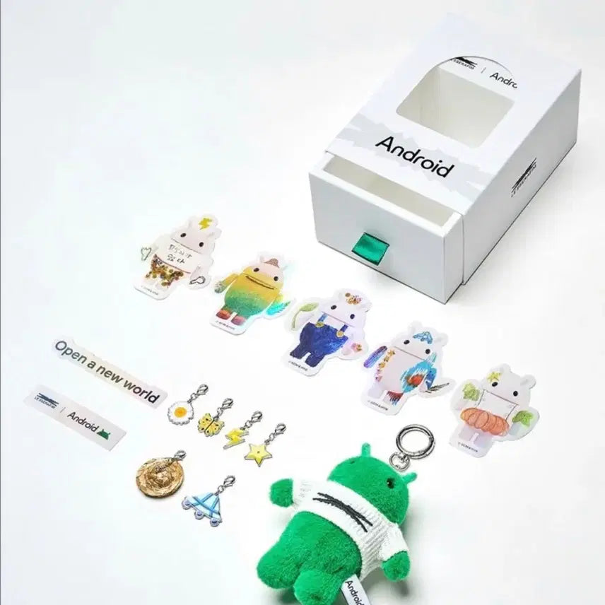 [BUNJANG] LE SSERAFIM x Android Collaboration Doll Keychain Sakura Chaewon Eunchae / 르세라핌 안드로이드 콜라보 봇 인형 키링 사쿠라 채원 은채