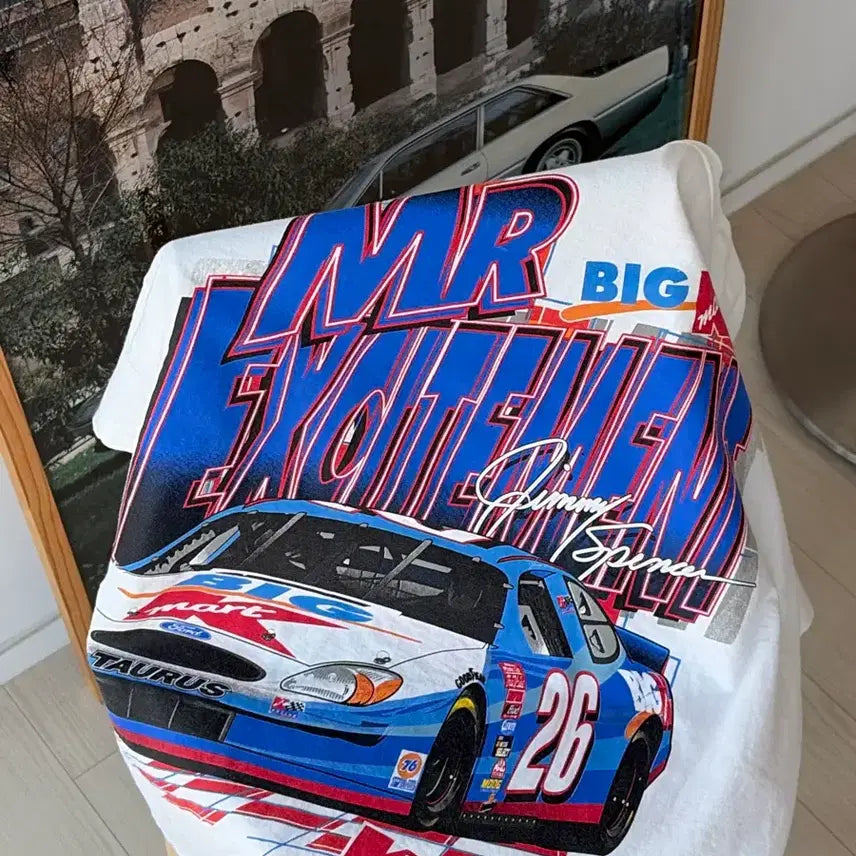 [BUNJANG] 00s Y2K NASCAR Vintage Promo T-Shirt L / 00s Y2K NASCAR 빈티지 프로모 티셔츠 L (103)