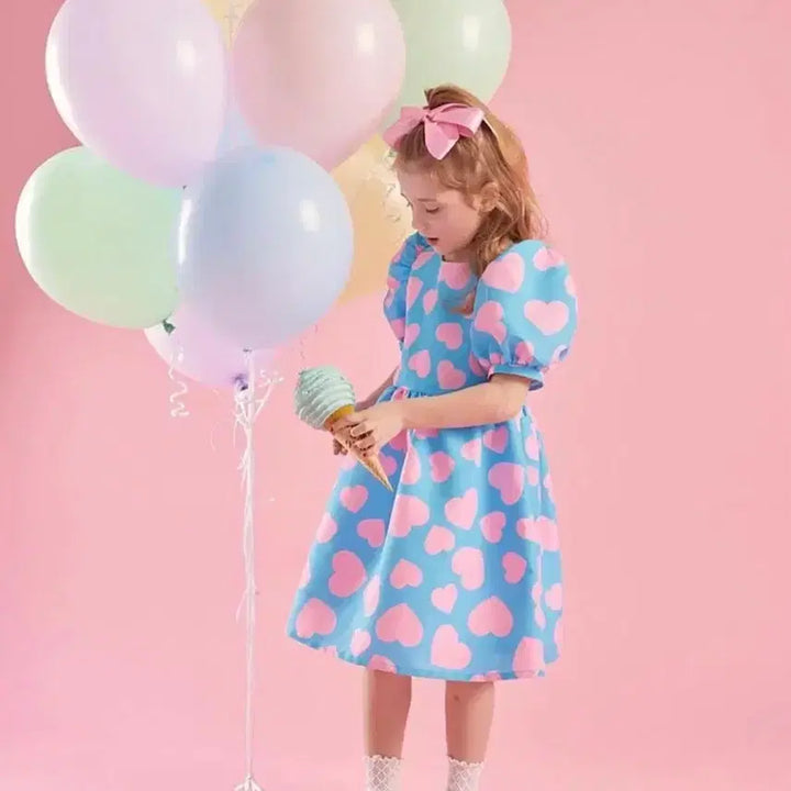[BUNJANG] Moamo Heart Dress (Size 130/140) / (130,140) 모아모 moamo 하트 원피스