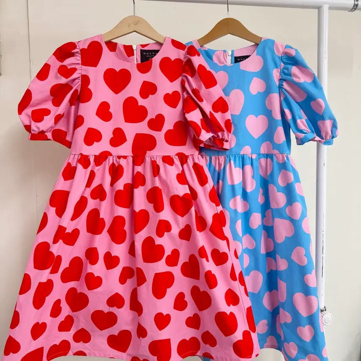 [BUNJANG] Moamo Heart Dress (Size 130/140) / (130,140) 모아모 moamo 하트 원피스