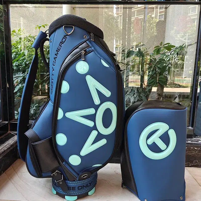 [BUNJANG] Waterproof Scrub Caddy Golf Bag (Dark Blue) / 골프백 방수 스크럽 캐디백(다크블루)