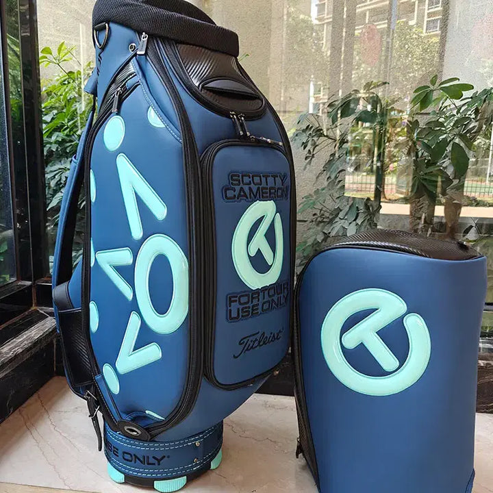 [BUNJANG] Waterproof Scrub Caddy Golf Bag (Dark Blue) / 골프백 방수 스크럽 캐디백(다크블루)