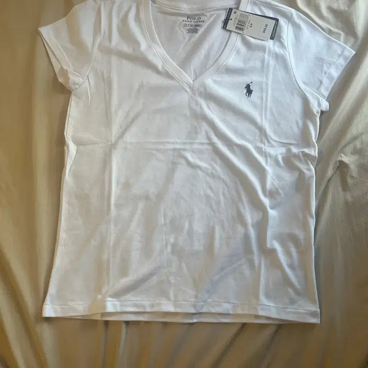 [BUNJANG] Polo Ralph Lauren White V-Neck T-Shirt Women&