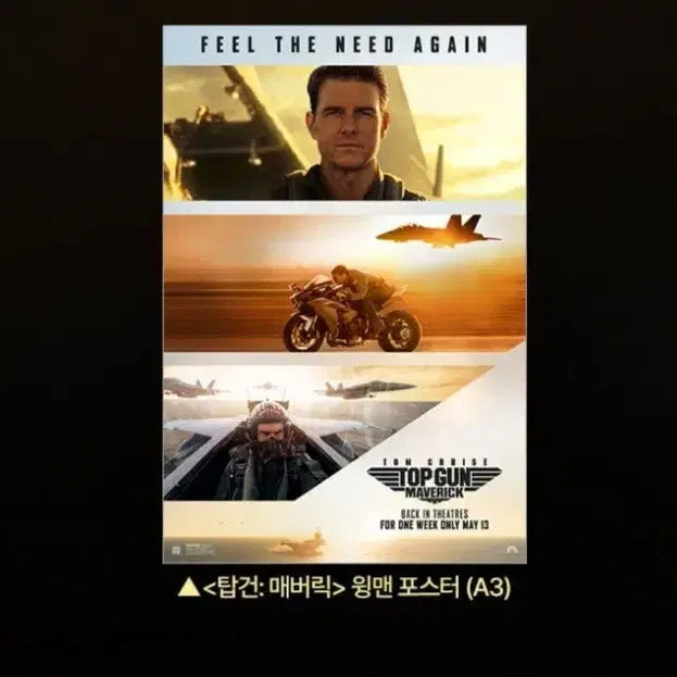 [BUNJANG] Top Gun Maverick Wingman Poster / 최저가)탑건 매버릭 40주년 윙맨 포스터