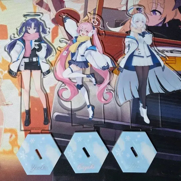 [BUNJANG] Blue Archive Seminar Acrylic Standee Set (Yuuka, Noah, Koyuki) / 블루아카이브 세미나 아크릴스탠드 판매합니다