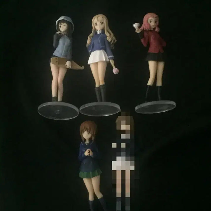 [BUNJANG] Girls und Panzer Mochi Kororin Figure Set / 걸즈앤판처 피규어 모찌코로링 파샤 머그/ 미호 마호 안쵸비 다즐링 에리카