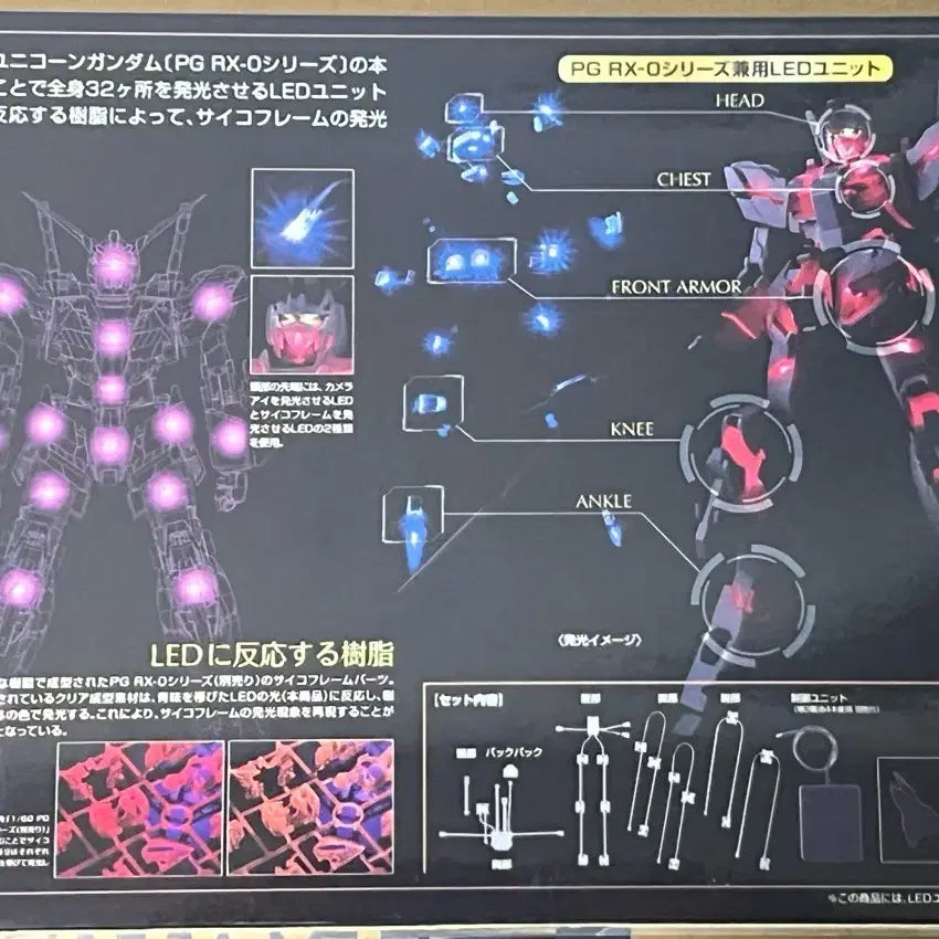 [BUNJANG] Bandai PG Unicorn Gundam LED Unit / 반다이 PG 유니콘 건담 LED 유닛