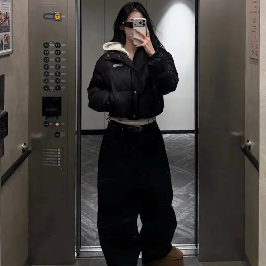 [BUNJANG] Cotton Balloon Pants (Khaki Point, Black) / 카키포인트 코튼 벌룬 팬츠 Cotton Balloon Pants 블랙