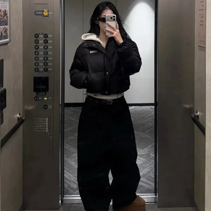 [BUNJANG] Cotton Balloon Pants (Khaki Point, Black) / 카키포인트 코튼 벌룬 팬츠 Cotton Balloon Pants 블랙